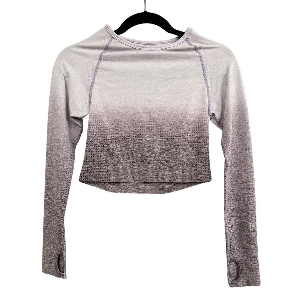 🎀 PINK Victoria’s Secret Cropped Long Sleeve (Size Medium)